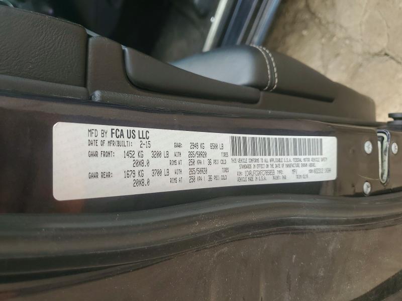 60835776 :رقم المزاد ، 1C4RJFCGXFC785859 vin ، 2015 Jeep Grand Cherokee مزاد بيع