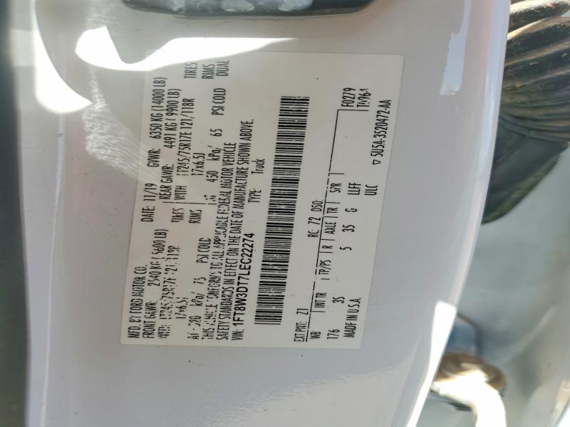 Aukcja sprzedaży 2020 Ford F350, vin: 1FT8W3DT7LEC22274, numer aukcji: 62608616