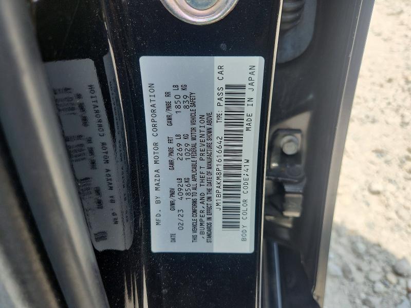 Продаж на аукціоні авто 2023 Mazda 3, vin: JM1BPAKM8P1616642, номер лоту: 59256726
