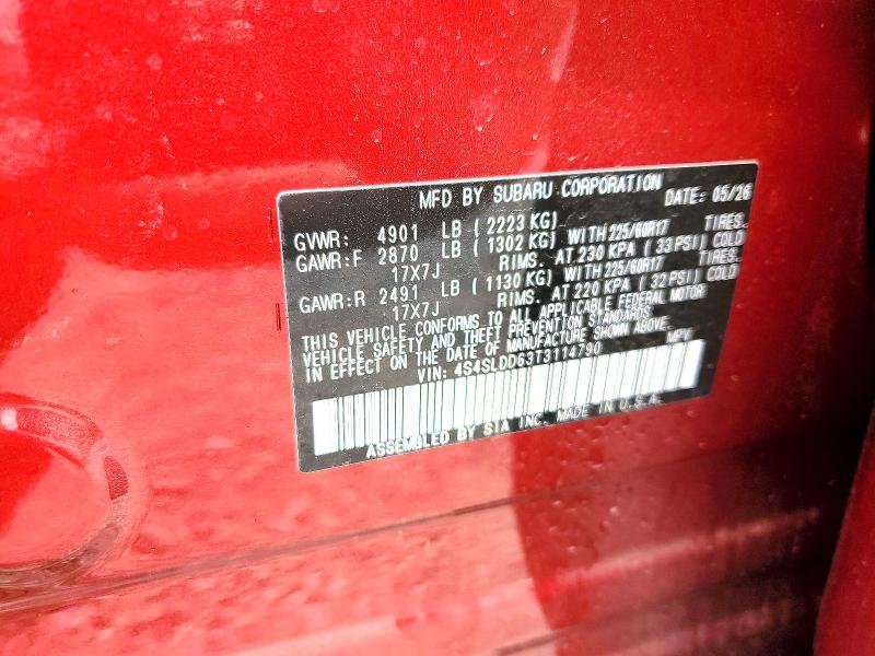 61440156 :رقم المزاد ، 4S4SLDD63T3114790 vin ، 2026 Subaru Forester مزاد بيع