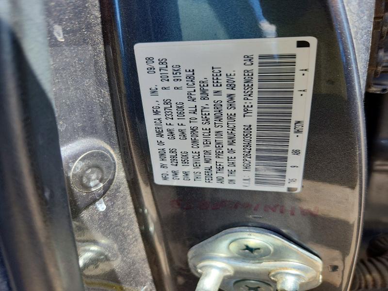 Продаж на аукціоні авто 2009 Honda Accord, vin: 1HGCP26429A035064, номер лоту: 62444726