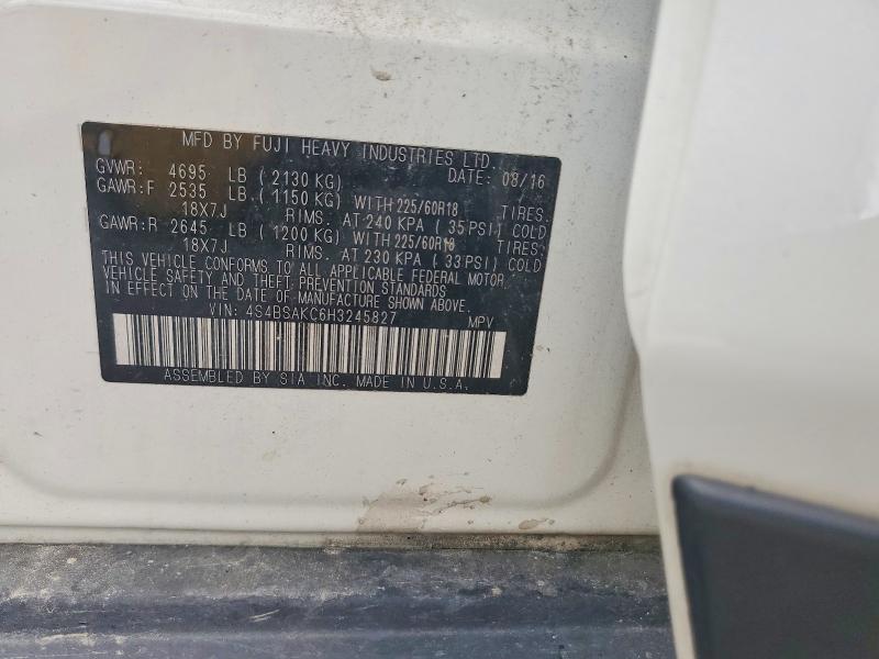 Aukcja sprzedaży 2017 Subaru Outback, vin: 4S4BSAKC6H3245827, numer aukcji: 61818946