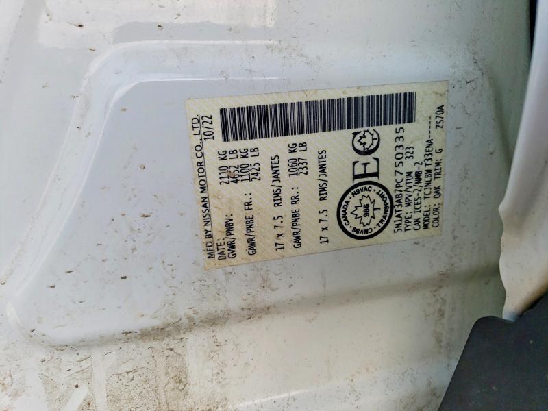 62160786 :رقم المزاد ، 5N1AT3AB7PC750335 vin ، 2023 Nissan Rogue مزاد بيع