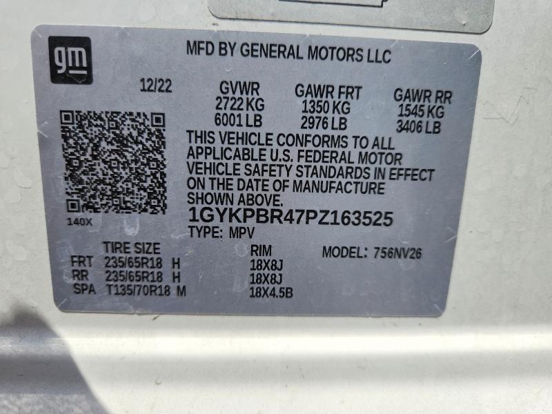 Auction sale of the 2023 Cadillac Xt6, vin: 1GYKPBR47PZ163525, lot number: 62483196
