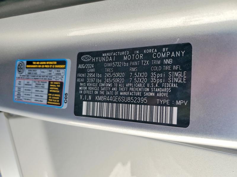 60666336 :رقم المزاد ، KM8R44GE6SU852395 vin ، 2025 Hyundai Palisade مزاد بيع