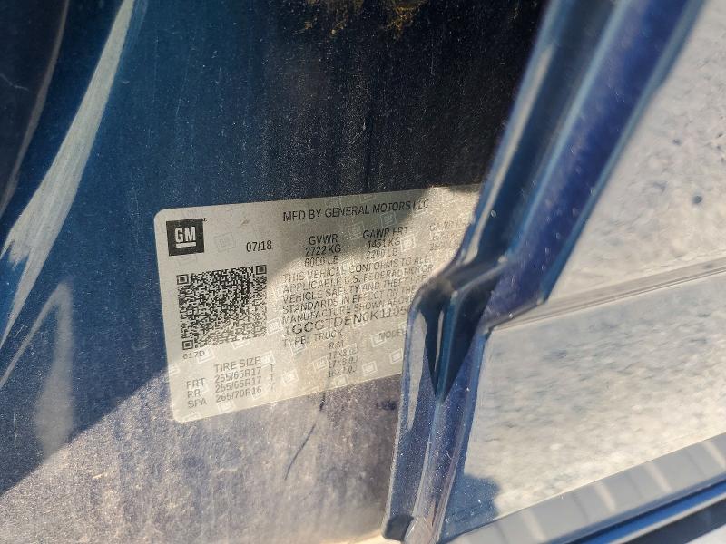 Aukcja sprzedaży 2019 Chevrolet Colorado, vin: 1GCGTDEN0K1105040, numer aukcji: 63132766