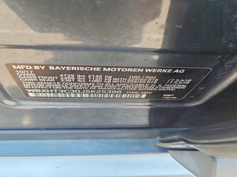 61143726 :رقم المزاد ، WBXHT3C30J5K25396 vin ، 2018 Bmw X1 مزاد بيع
