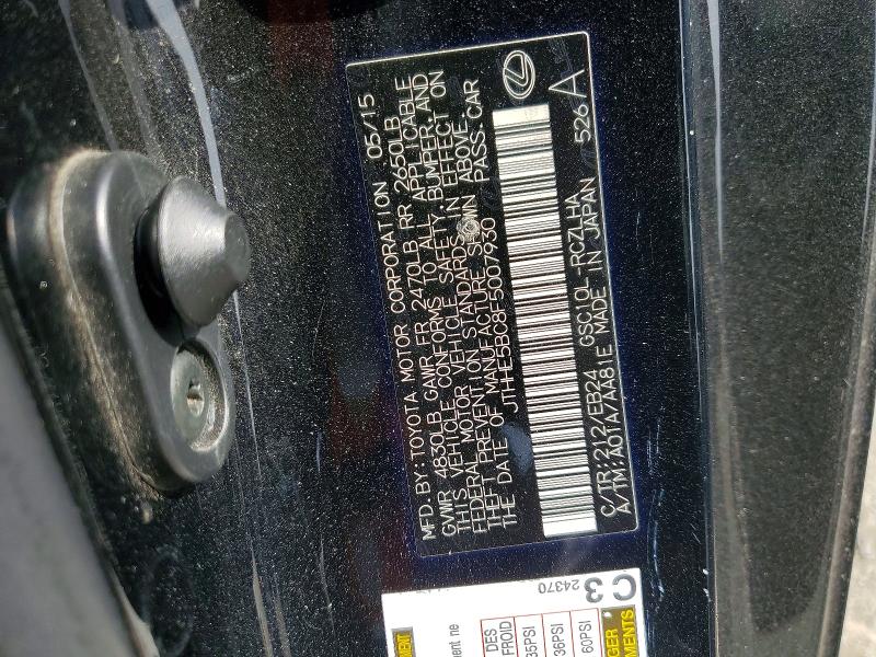 Продажа на аукционе авто 2015 Lexus Rc, vin: JTHHE5BC8F5007930, номер лота: 59092546