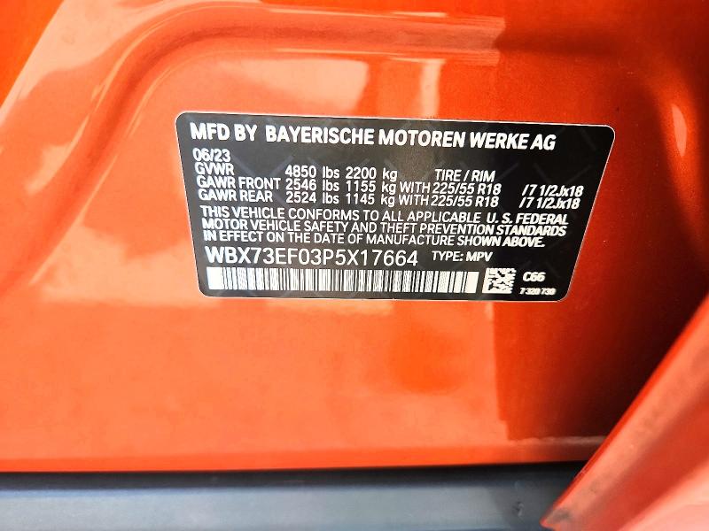 2023 Bmw X1 მანქანა იყიდება აუქციონზე, vin: WBX73EF03P5X17664, აუქციონის ნომერი: 61067336