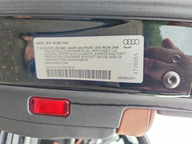 Продажа на аукционе авто 2025 Audi A5, vin: WAUFACF52SA013516, номер лота: 61608606