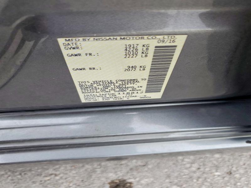 2017 Nissan Altima მანქანა იყიდება აუქციონზე, vin: 1N4AL3AP1HC118812, აუქციონის ნომერი: 61081136