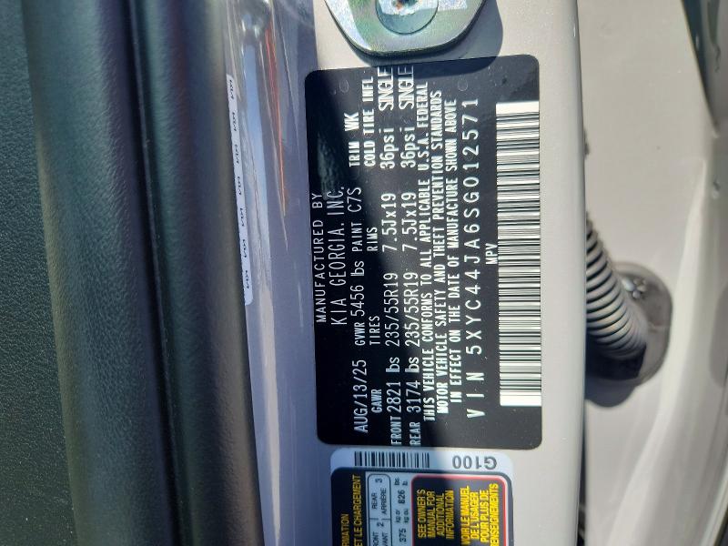 61289596 :رقم المزاد ، 5XYC44JA6SG012571 vin ، 2025 Kia Ev6 مزاد بيع
