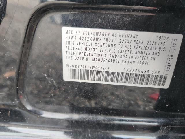Продажа на аукционе авто 2007 Volkswagen Rabbit, vin: WVWDS71K17W093347, номер лота: 61115546