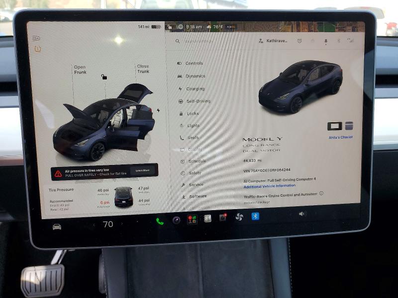 Продажа на аукционе авто 2024 Tesla Model Y, vin: 7SAYGDEE0RF064244, номер лота: 61308796