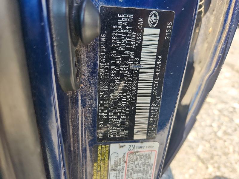 Aukcja sprzedaży 2006 Toyota Camry, vin: 4T1BE30K96U159948, numer aukcji: 62431536