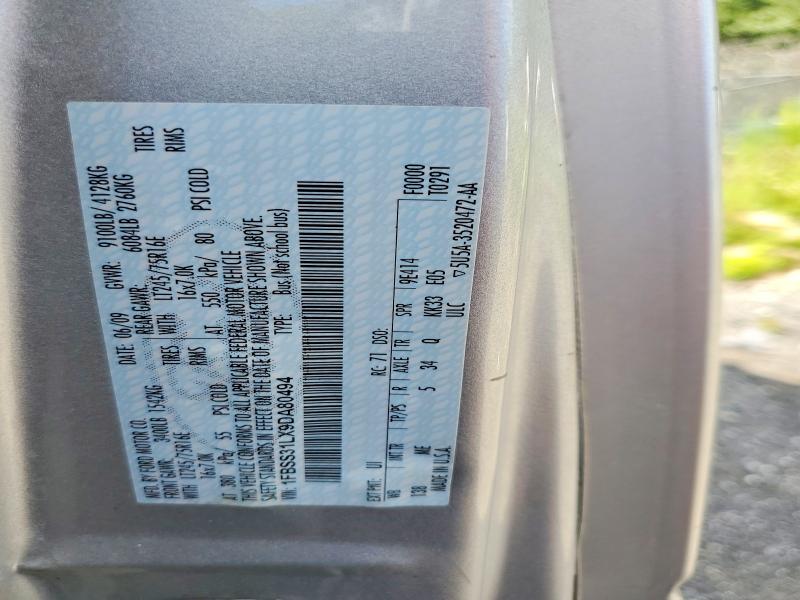 63136586 :رقم المزاد ، 1FBSS31LX9DA80494 vin ، 2009 Ford Econoline مزاد بيع