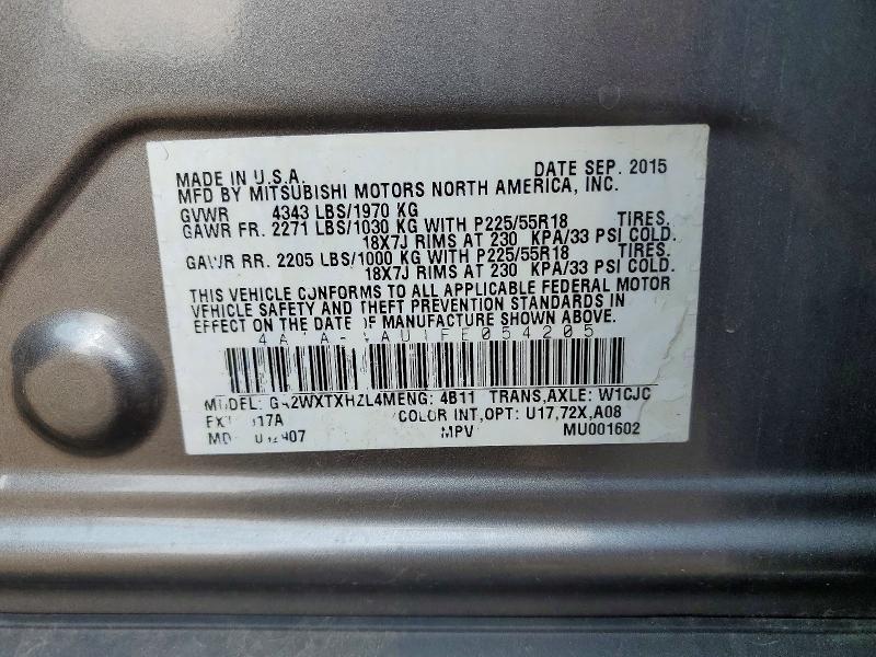 Продаж на аукціоні авто 2015 Mitsubishi Outlander Sport, vin: 4A4AR4AU1FE054205, номер лоту: 61930106