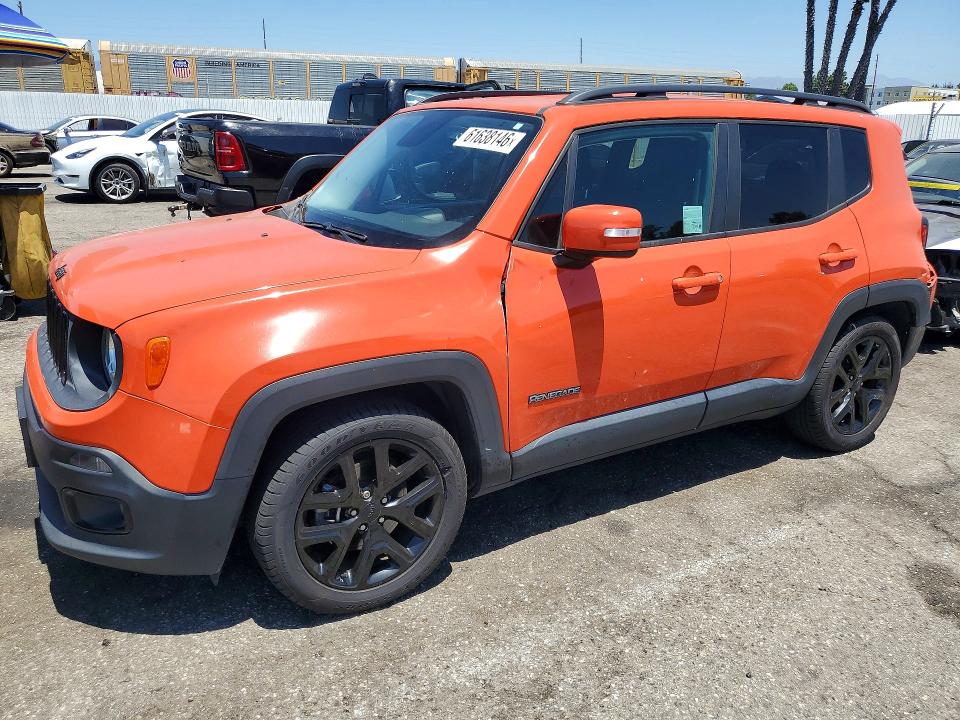 2017 Jeep Renegade მანქანა იყიდება აუქციონზე, vin: ZACCJABB9HPF64153, აუქციონის ნომერი: 61638146