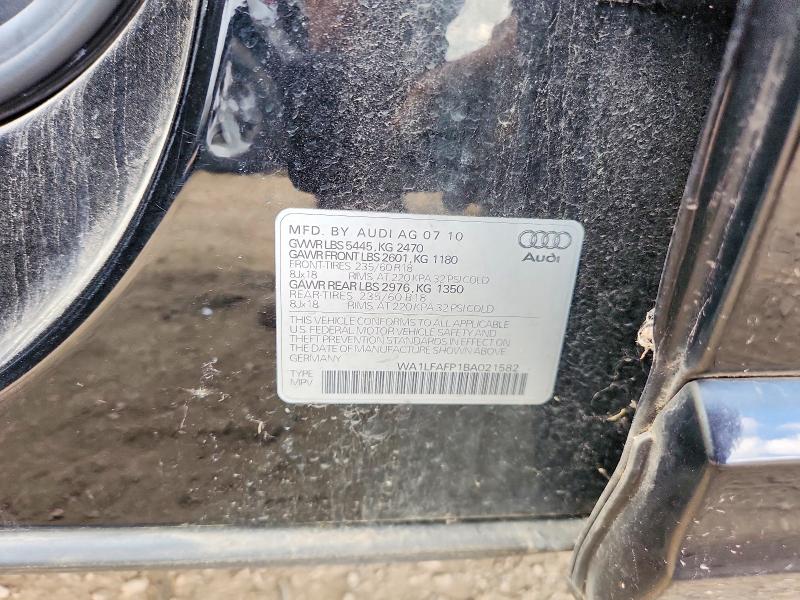 Aukcja sprzedaży 2011 Audi Q5, vin: WA1LFAFP1BA021582, numer aukcji: 62290906