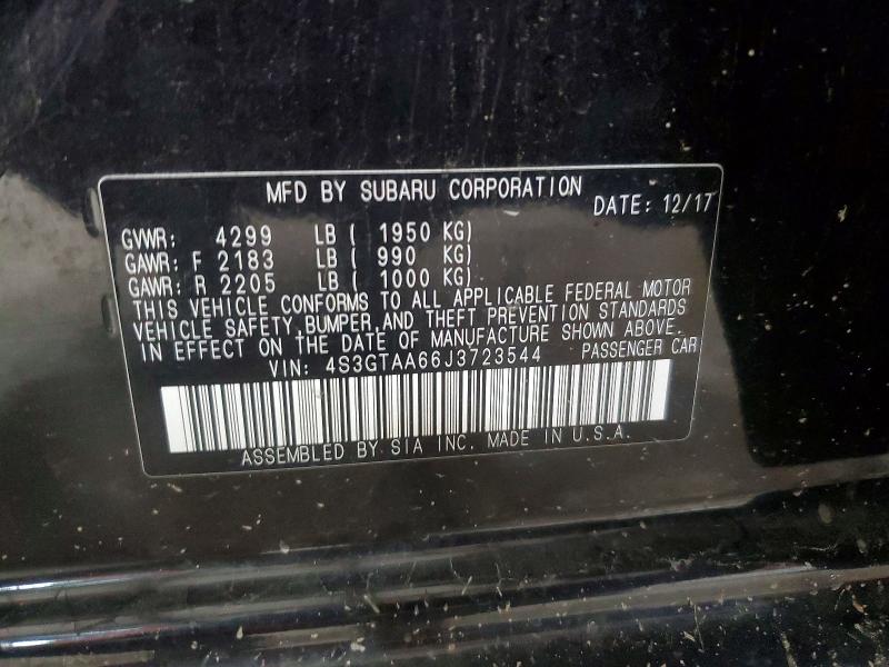 Продаж на аукціоні авто 2018 Subaru Impreza, vin: 4S3GTAA66J3723544, номер лоту: 62689396