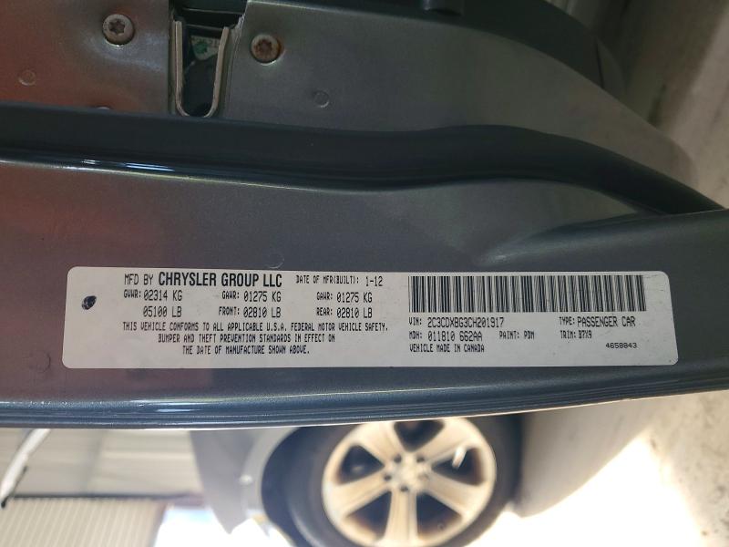 Aukcja sprzedaży 2012 Dodge Charger, vin: 2C3CDXBG3CH201917, numer aukcji: 61673726