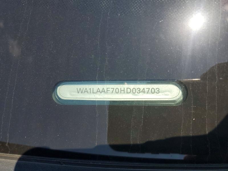 Aukcja sprzedaży 2017 Audi Q7, vin: WA1LAAF70HD034703, numer aukcji: 59848636
