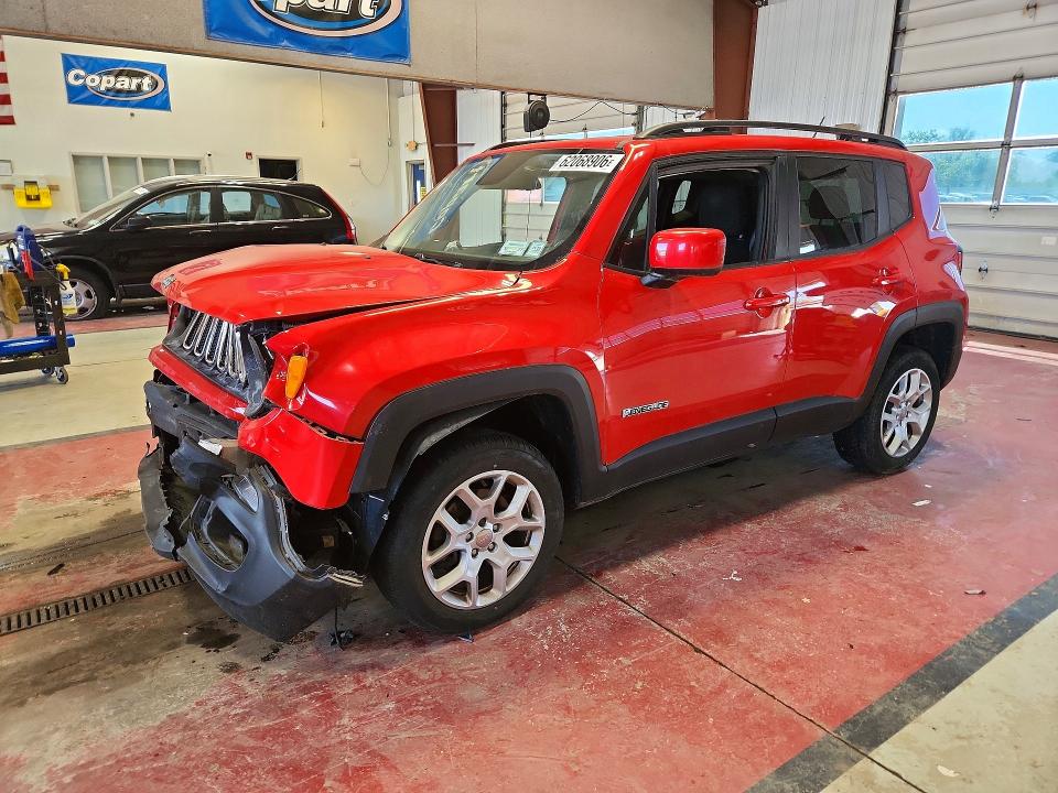 2017 Jeep Renegade მანქანა იყიდება აუქციონზე, vin: ZACCJBBBXHPE96256, აუქციონის ნომერი: 62068906