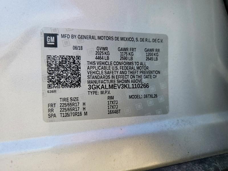 Продажа на аукционе авто 2019 Gmc Terrain, vin: 3GKALMEV3KL110266, номер лота: 59714676