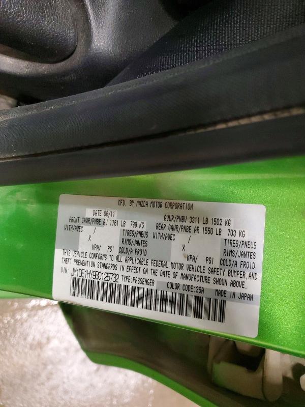 Продажа на аукционе авто 2011 Mazda Mazda2, vin: JM1DE1HY9B0125732, номер лота: 62463216