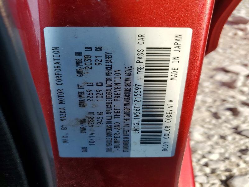 Продажа на аукционе авто 2015 Mazda 6, vin: JM1GJ1W56F1215597, номер лота: 61161046