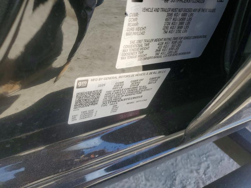 Aukcja sprzedaży 2026 Gmc Sierra, vin: 3GTPHCEK9TG194319, numer aukcji: 62065596