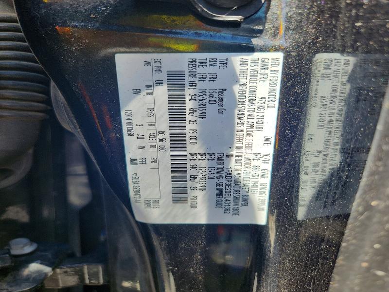 60688416 :رقم المزاد ، 1FADP3E20EL431362 vin ، 2014 Ford Focus مزاد بيع