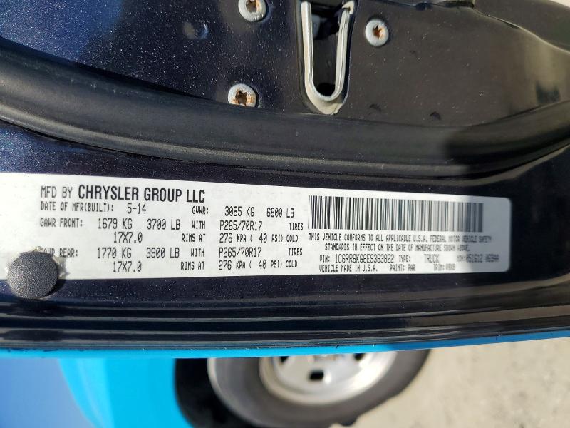 Продажа на аукционе авто 2014 Ram 1500, vin: 1C6RR6KG6ES363822, номер лота: 60259876