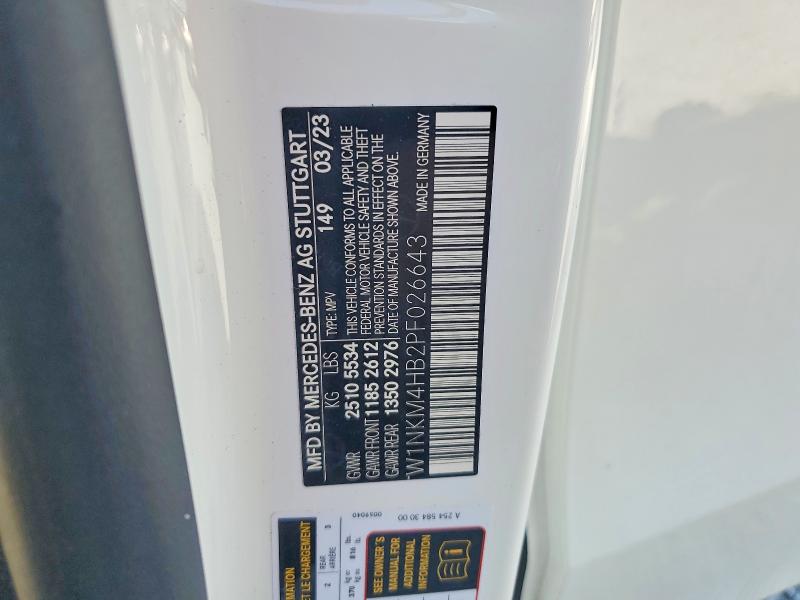 2023 Mercedes-benz Glc მანქანა იყიდება აუქციონზე, vin: W1NKM4HB2PF026643, აუქციონის ნომერი: 60299876