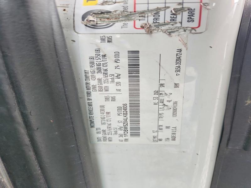 61781196 :رقم المزاد ، 1FDBW5Z84LKB24936 vin ، 2020 Ford Transit مزاد بيع