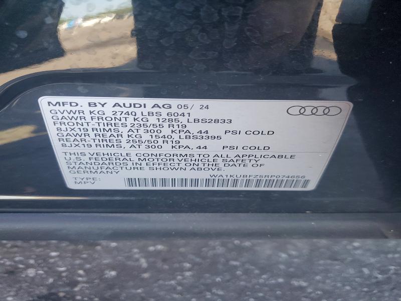 Aukcja sprzedaży 2024 Audi Q4 E-tron, vin: WA1KUBFZ5RP074656, numer aukcji: 62027846