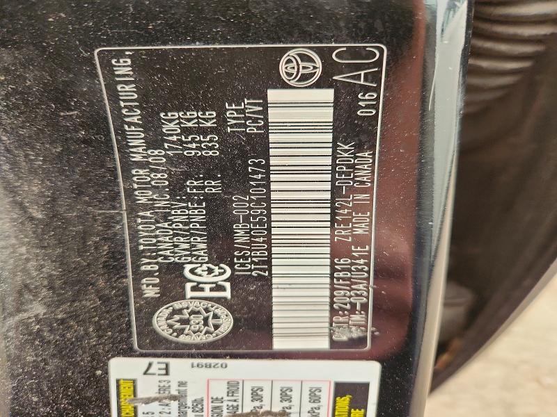 61177886 :رقم المزاد ، 2T1BU40E59C101473 vin ، 2009 Toyota Corolla مزاد بيع