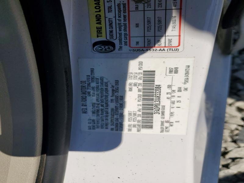 Aukcja sprzedaży 2010 Ford Fusion, vin: 3FADP0L3XAR332084, numer aukcji: 59804286