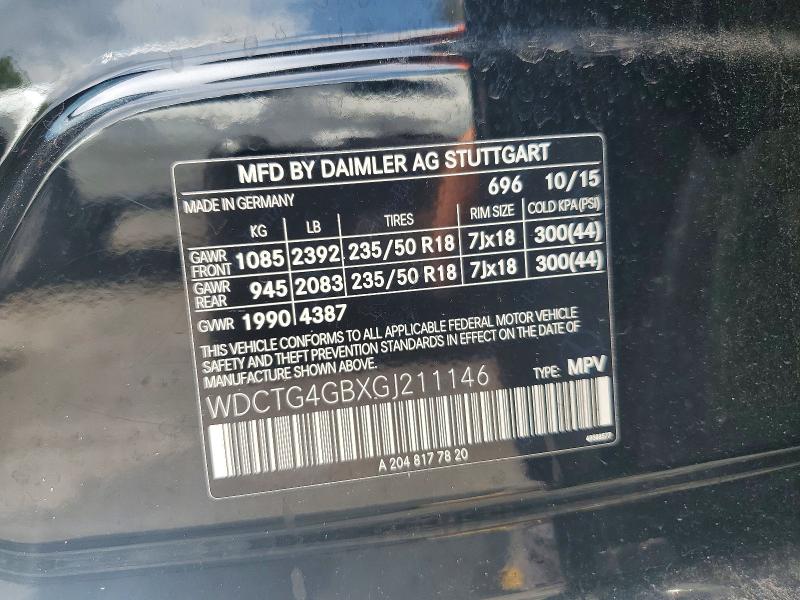Продажа на аукционе авто 2016 Mercedes-benz Gla, vin: WDCTG4GBXGJ211146, номер лота: 60060466