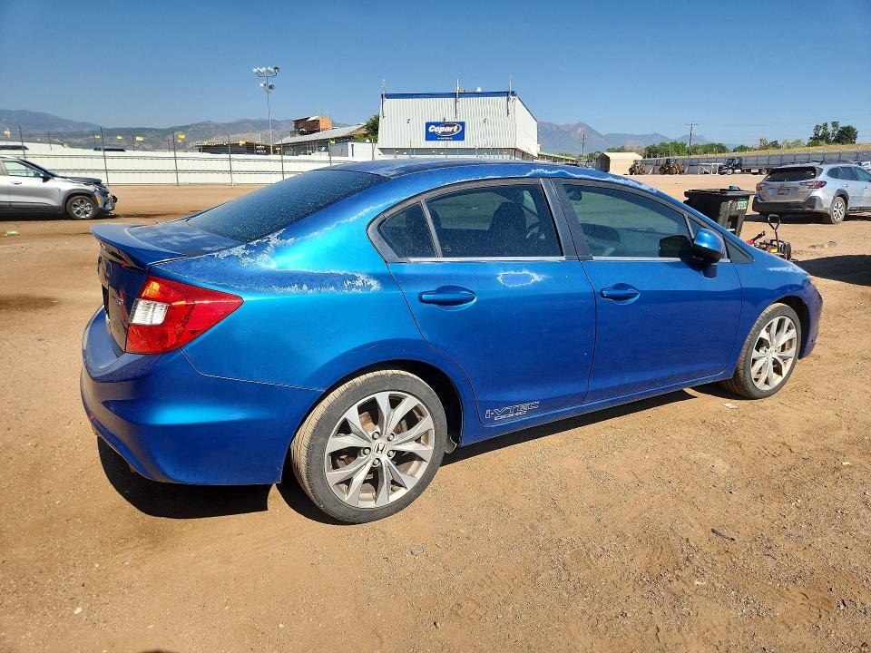 59730656 :رقم المزاد ، 2HGFB6E59CH701147 vin ، 2012 Honda Civic مزاد بيع