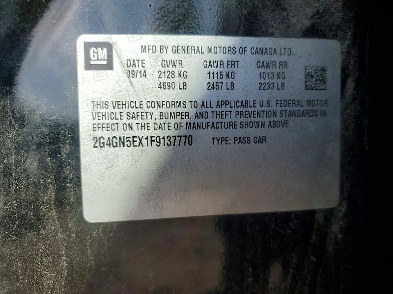 Продажа на аукционе авто 2015 Buick Regal, vin: 2G4GN5EX1F9137770, номер лота: 60220196