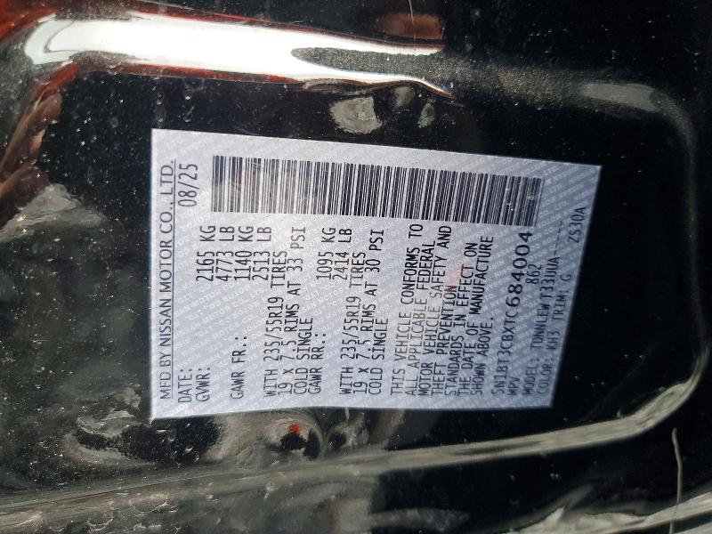 Продажа на аукционе авто 2026 Nissan Rogue, vin: 5N1BT3CBXTC684004, номер лота: 58431046