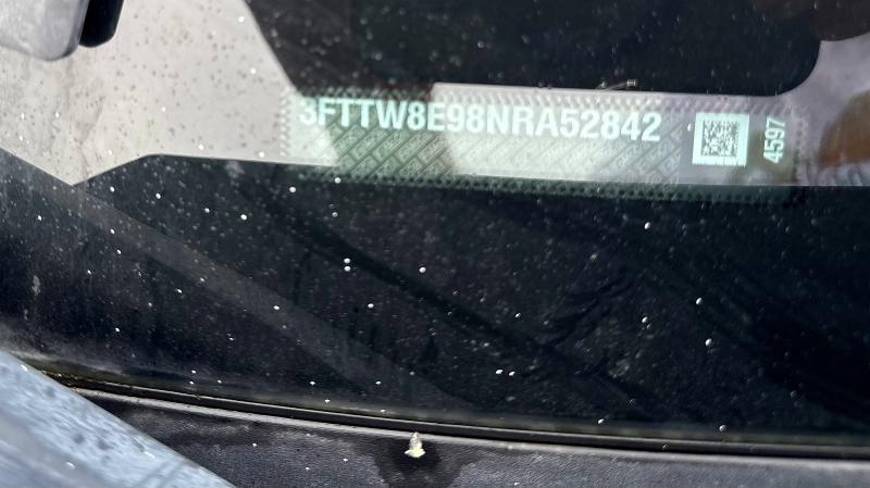 59401906 :رقم المزاد ، 3FTTW8E98NRA52842 vin ، 2022 Ford Maverick مزاد بيع