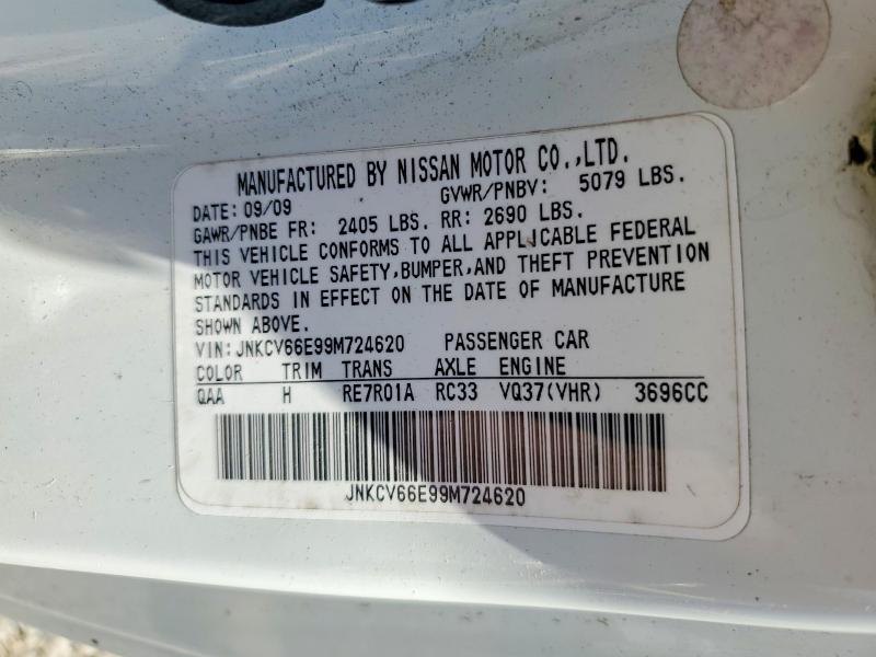Aukcja sprzedaży 2009 Infiniti G37 Convertible, vin: JNKCV66E99M724620, numer aukcji: 59681586