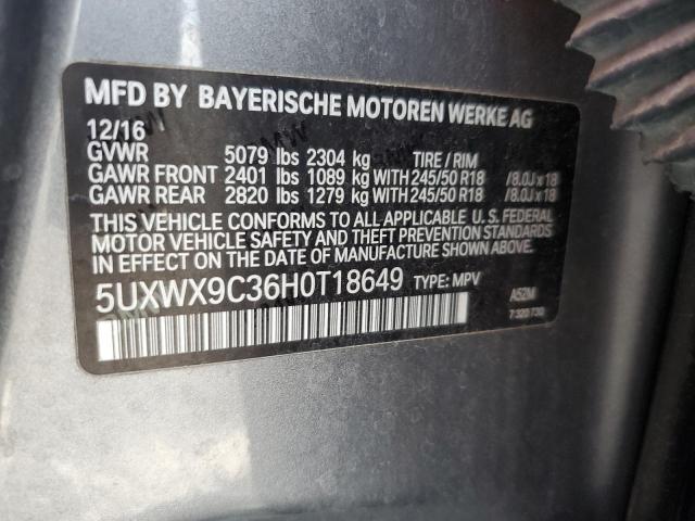 Aukcja sprzedaży 2017 Bmw X3, vin: 5UXWX9C36H0T18649, numer aukcji: 60784076