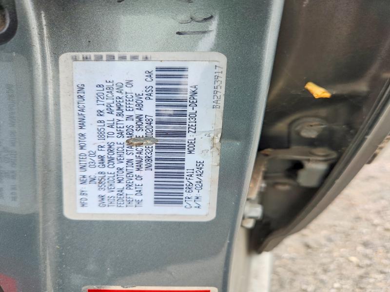 Продажа на аукционе авто 2003 Toyota Corolla, vin: 1NXBR32E73Z020487, номер лота: 62864276