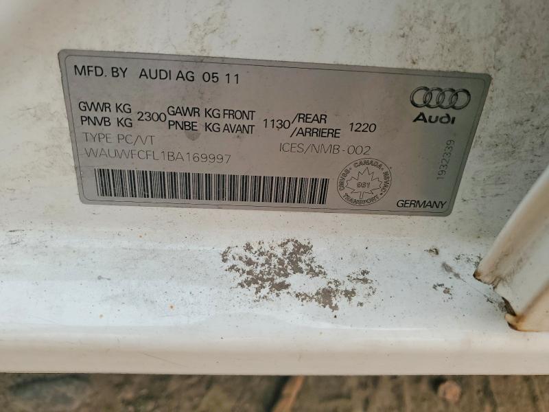 60434766 :رقم المزاد ، WAUWFCFL1BA169997 vin ، 2011 Audi A4 مزاد بيع