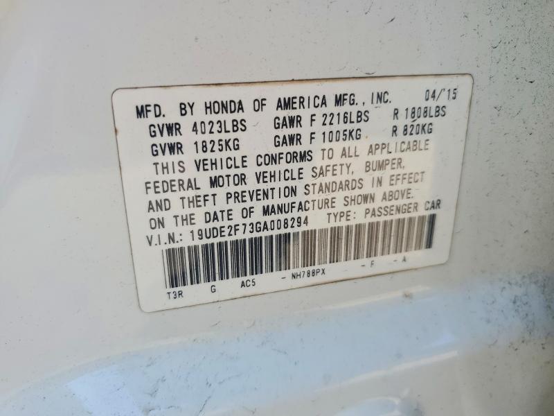 Aukcja sprzedaży 2016 Acura Ilx, vin: 19UDE2F73GA008294, numer aukcji: 59248376