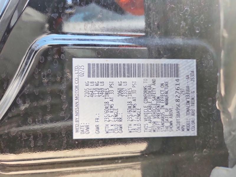 2025 Nissan Rogue მანქანა იყიდება აუქციონზე, vin: 5N1BT3BA9SC827614, აუქციონის ნომერი: 63381296