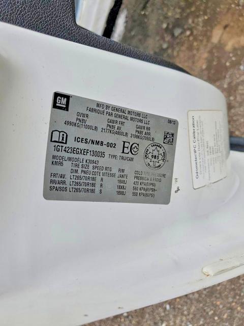 85451395 :رقم المزاد ، 1GT423EGXEF130035 vin ، 2014 Gmc Sierra مزاد بيع